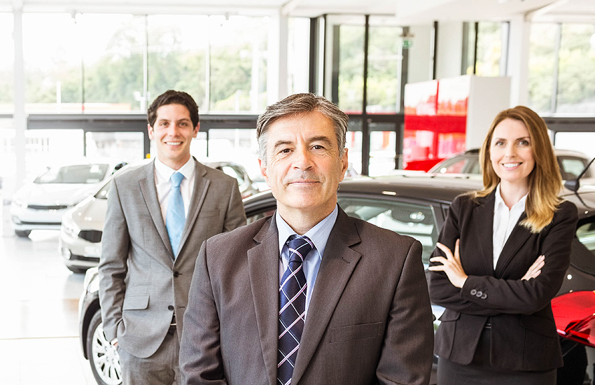 GMC automotive sales team.