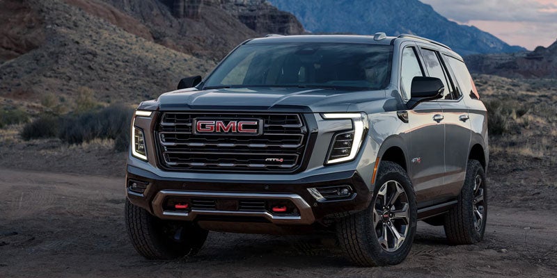 2026 GMC Yukon trim options including AT4 and Denali models